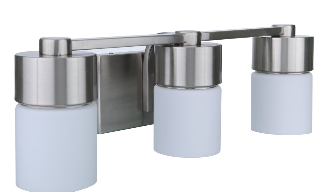 District Vanity Light in Brushed Polished Nickel by Craftmade