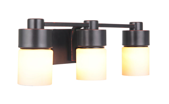 District Vanity Light in Flat Black by Craftmade