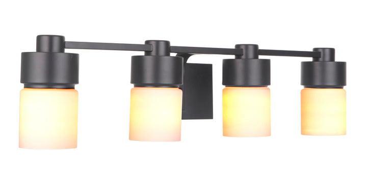 District Vanity Light in Flat Black by Craftmade