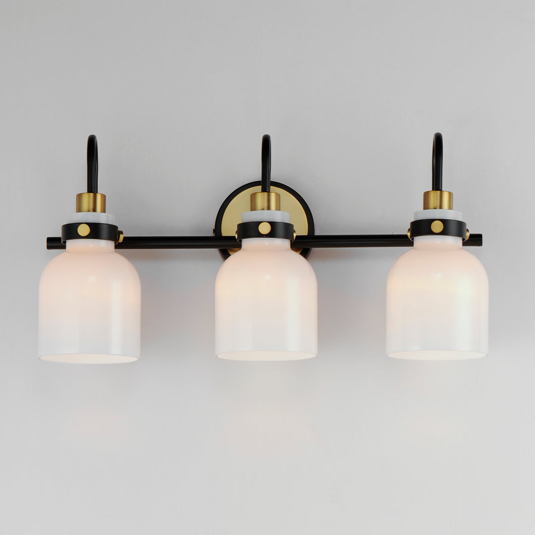 Milk Bath Vanity White / Black / Satin Brass alternate view