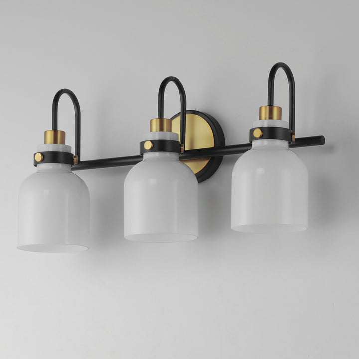 Milk Bath Vanity White / Black / Satin Brass alternate view