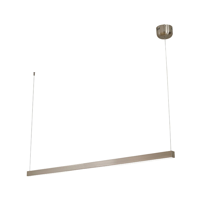 Brass Chandelier (LTY03) in Satin Nickel by Bethel
