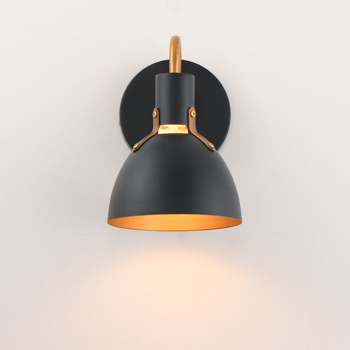 Dusk Wall Sconce Black / Antique Brass alternate view
