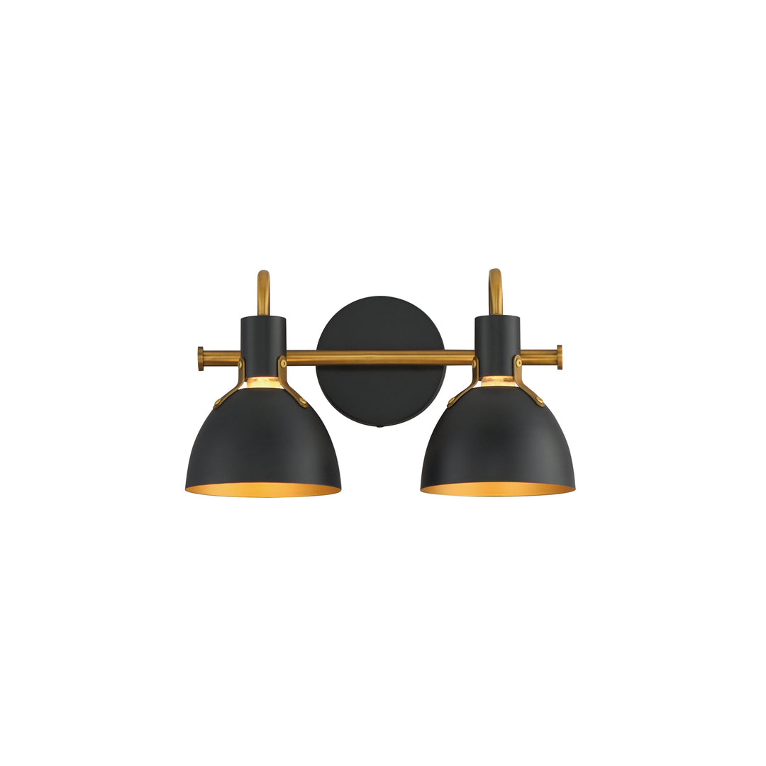 Dusk Wall Sconce Black / Antique Brass