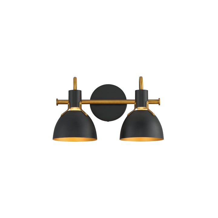 Dusk Wall Sconce Black / Antique Brass