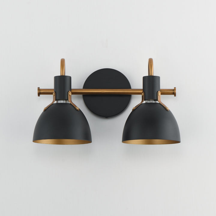 Dusk Wall Sconce Black / Antique Brass alternate view