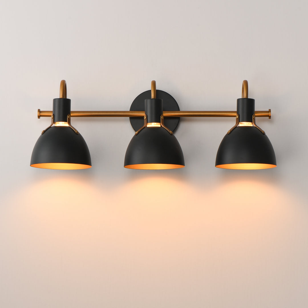 Dusk Wall Sconce Black / Antique Brass alternate view
