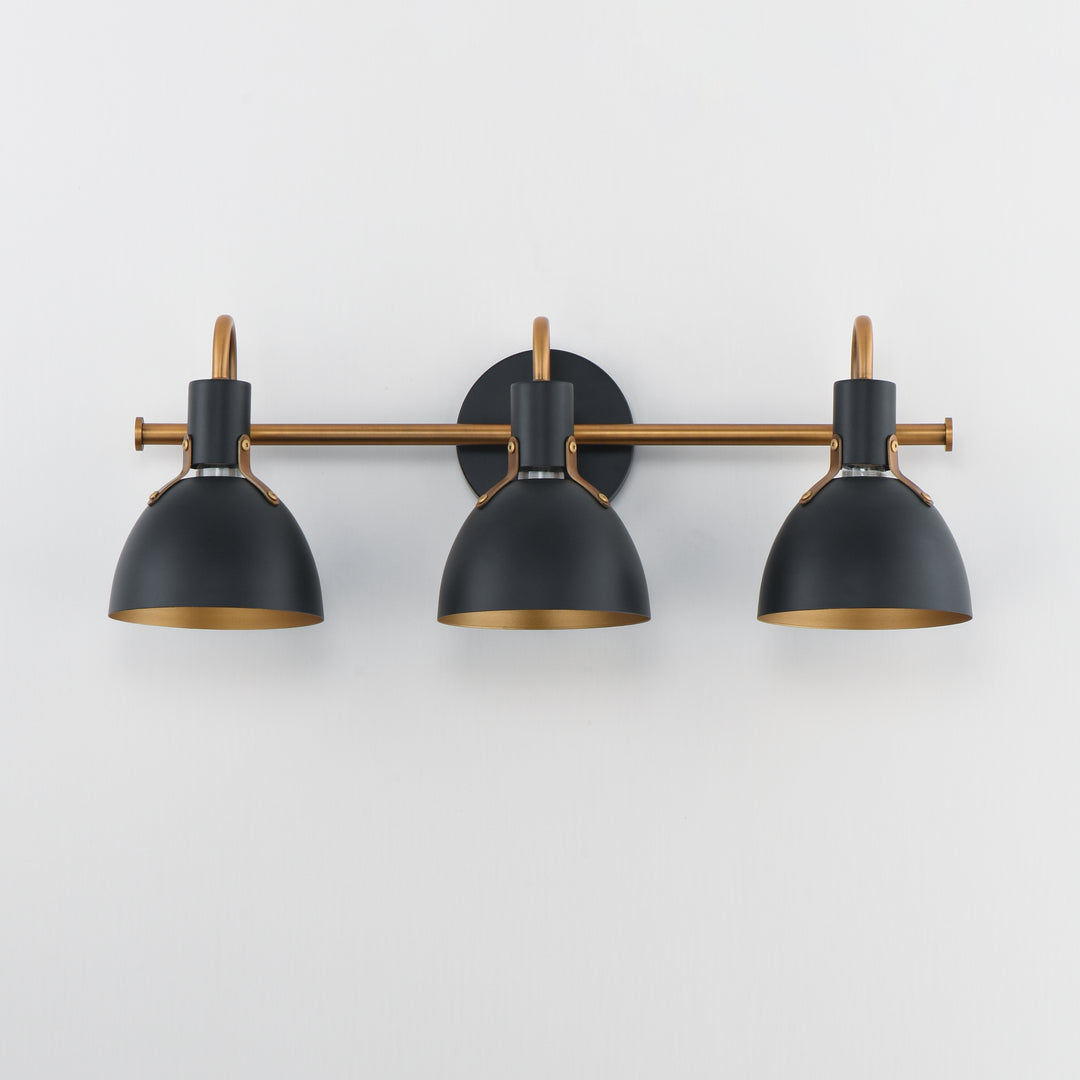 Dusk Wall Sconce Black / Antique Brass alternate view