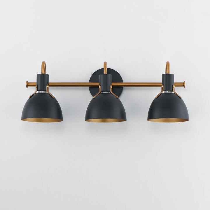 Dusk Wall Sconce Black / Antique Brass alternate view