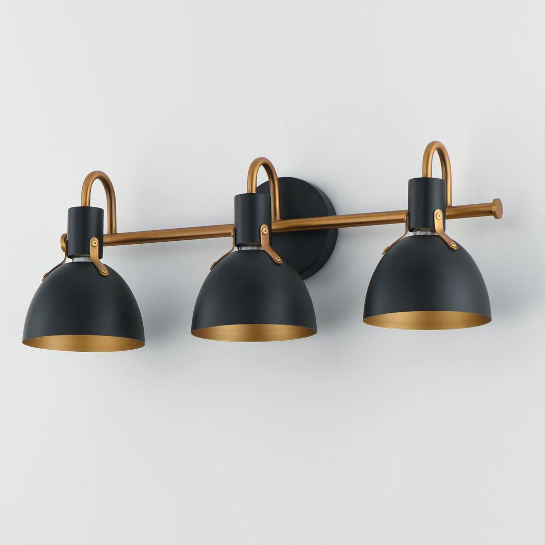Dusk Wall Sconce Black / Antique Brass alternate view