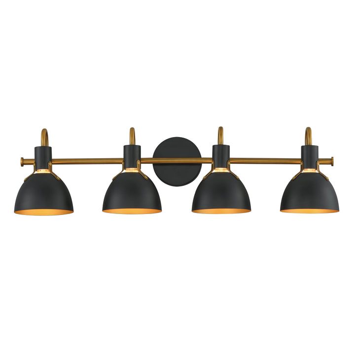 Dusk Wall Sconce Black / Antique Brass