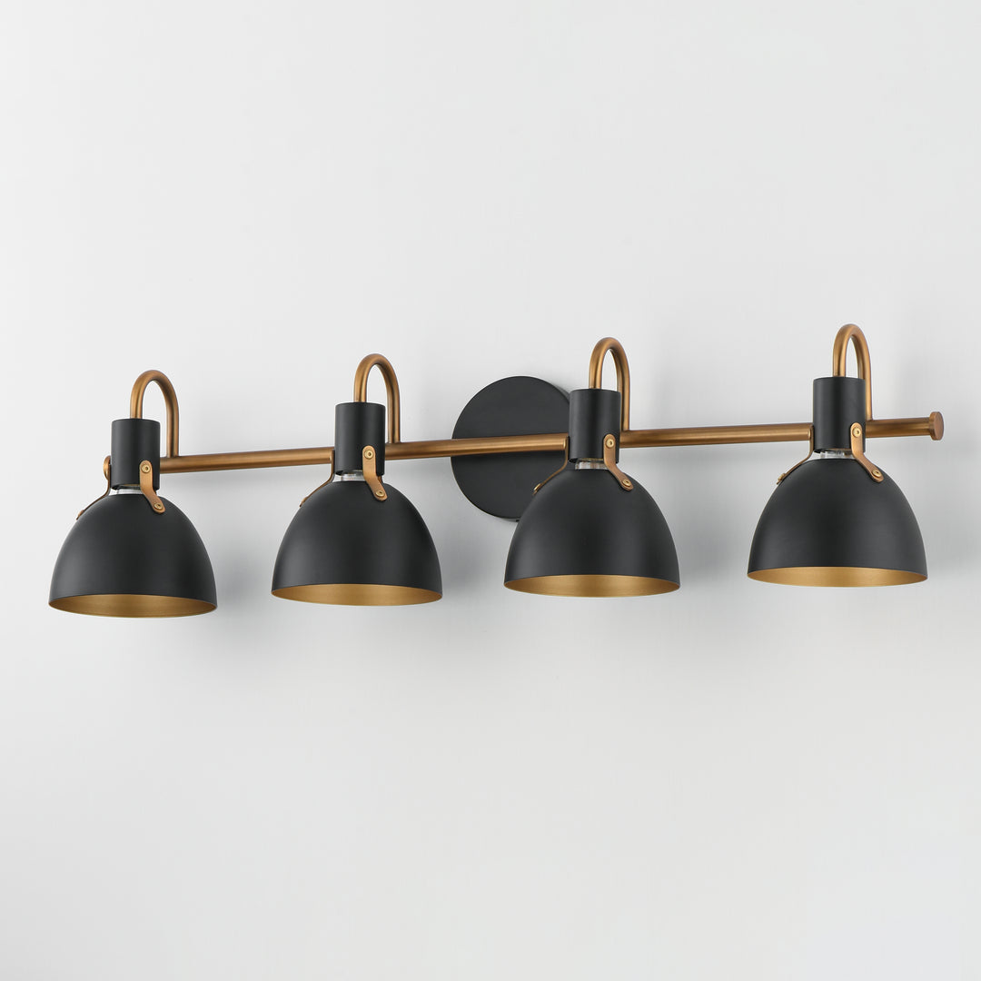 Dusk Wall Sconce Black / Antique Brass alternate view
