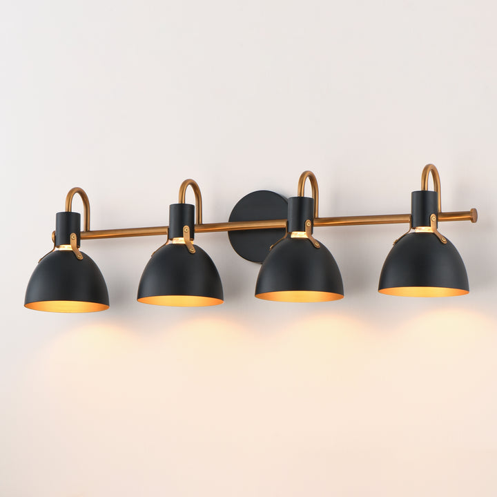 Dusk Wall Sconce Black / Antique Brass alternate view