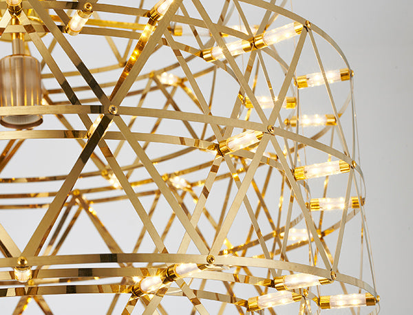 Five Tier Chandelier with Hardware &amp; Fixed LED Star Light