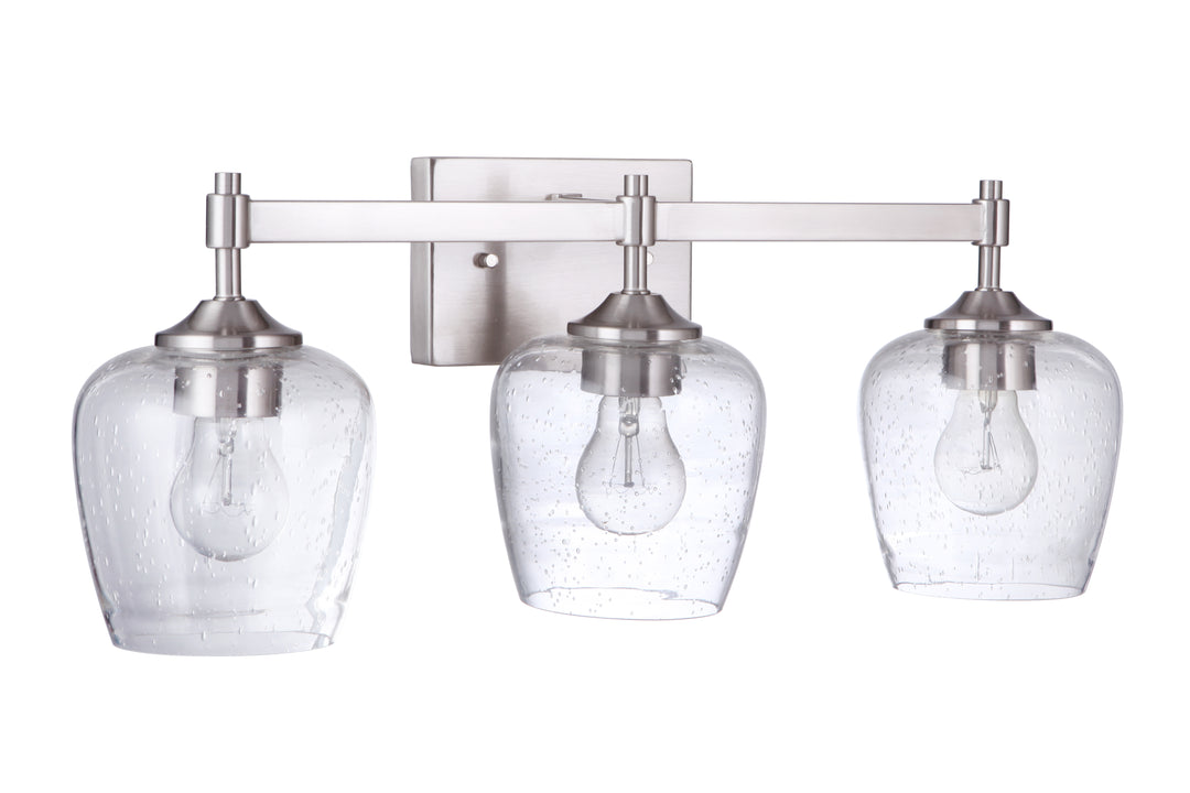 Stellen Vanity Light in Brushed Polished Nickel by Craftmade