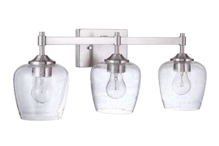 Stellen Vanity Light in Brushed Polished Nickel by Craftmade