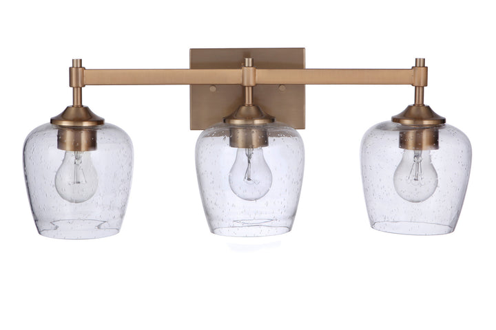 Stellen Vanity Light in Satin Brass by Craftmade