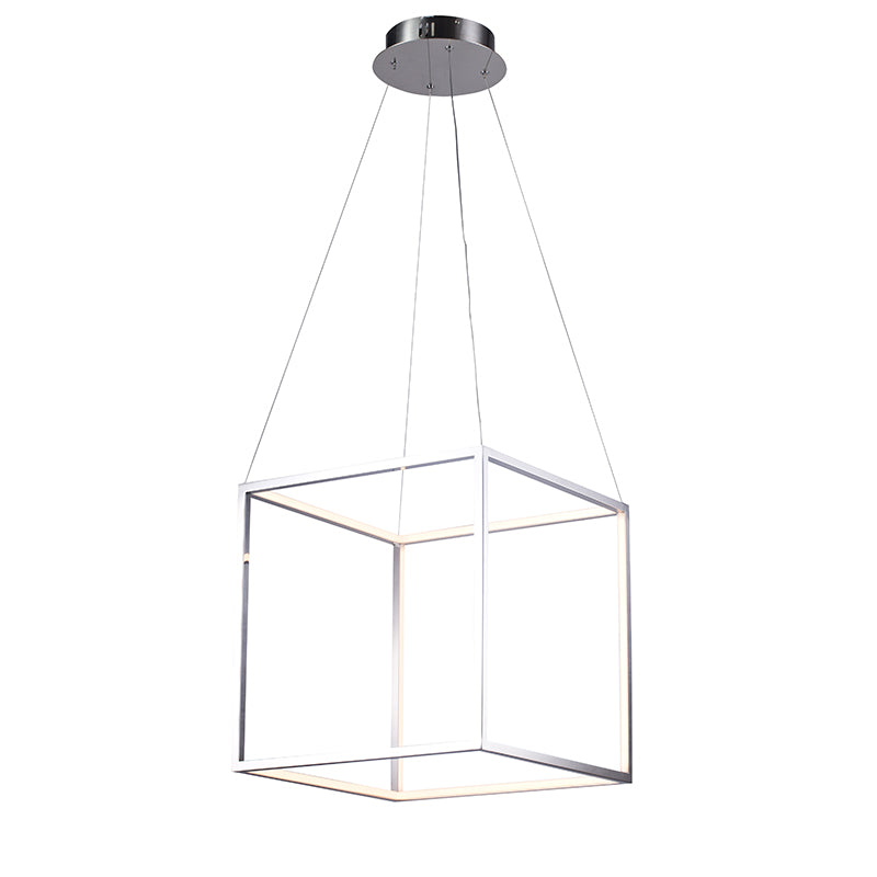 Shiny Nickel Chandelier by Bethel