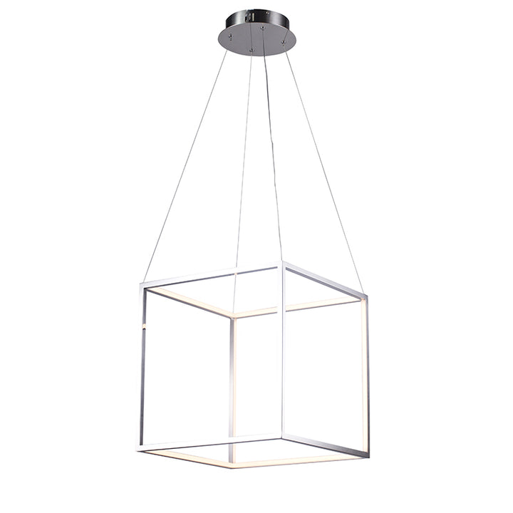 Shiny Nickel Chandelier by Bethel