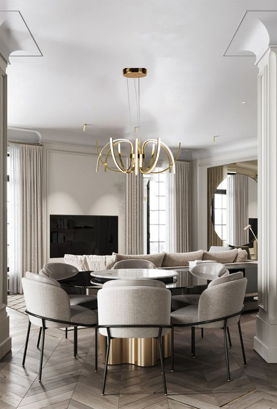 Aluminium Frame LED Light Fixture by Bethel - view 6