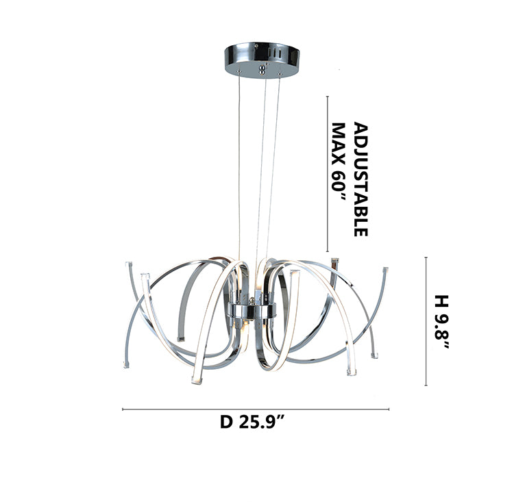 Aluminium Frame LED Light Fixture by Bethel - view 2