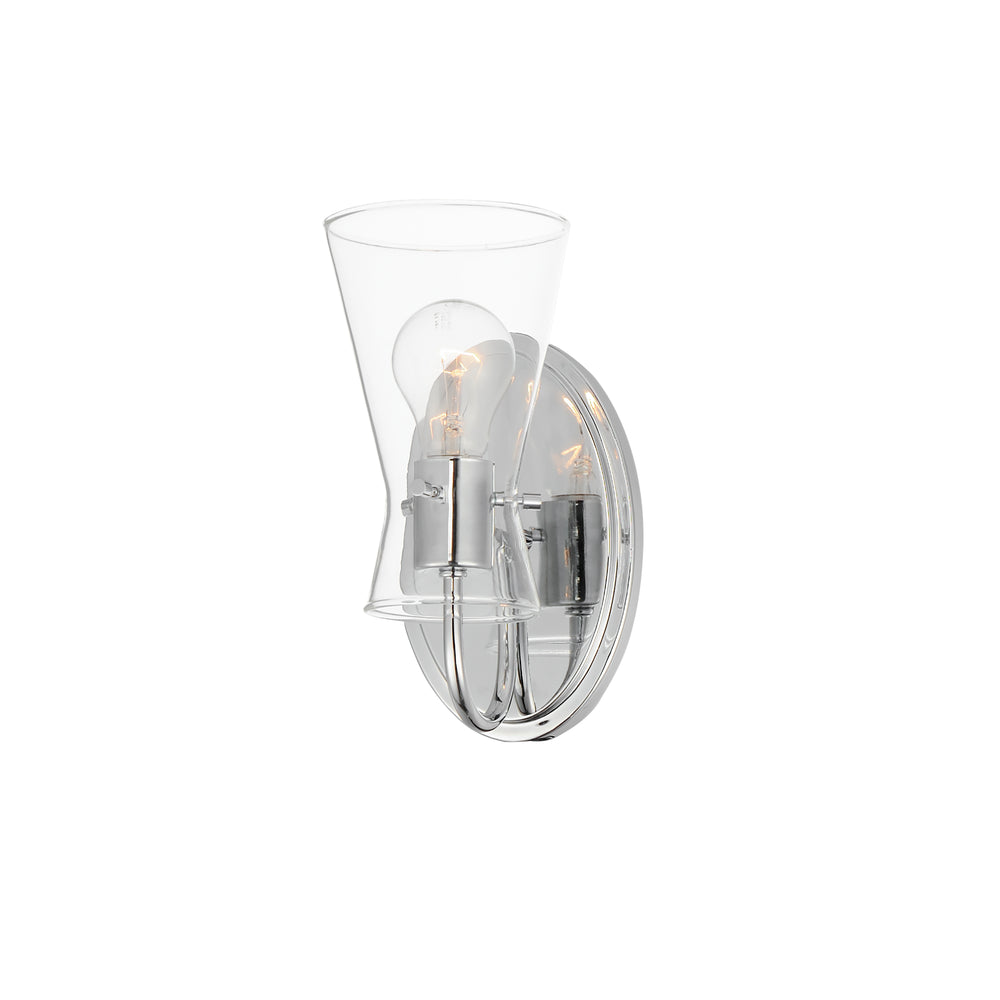 Ava 1-Light Wall Sconce Polished Chrome
