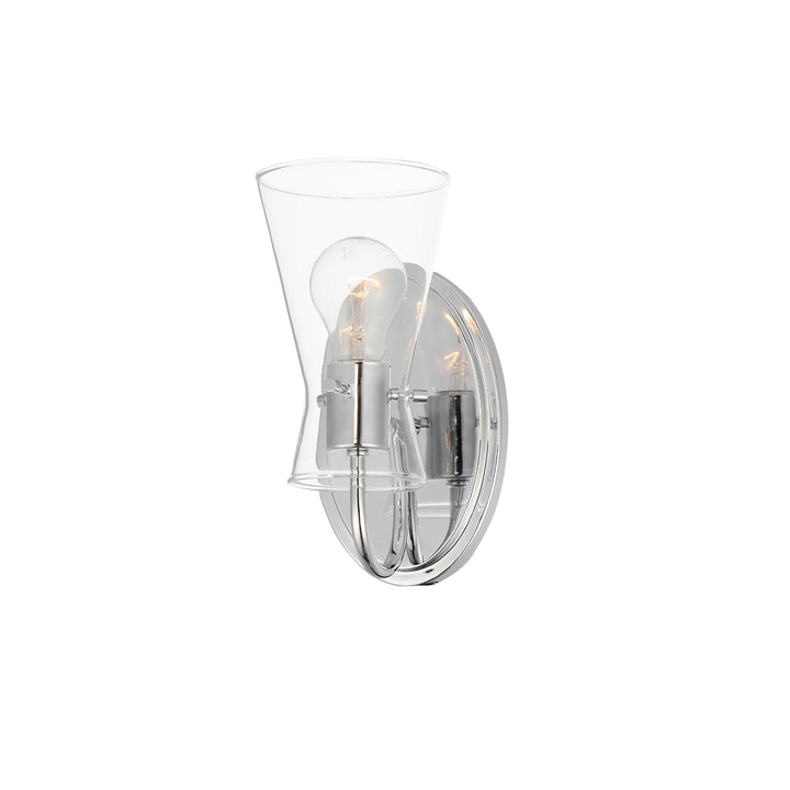 Ava 1-Light Wall Sconce Polished Chrome
