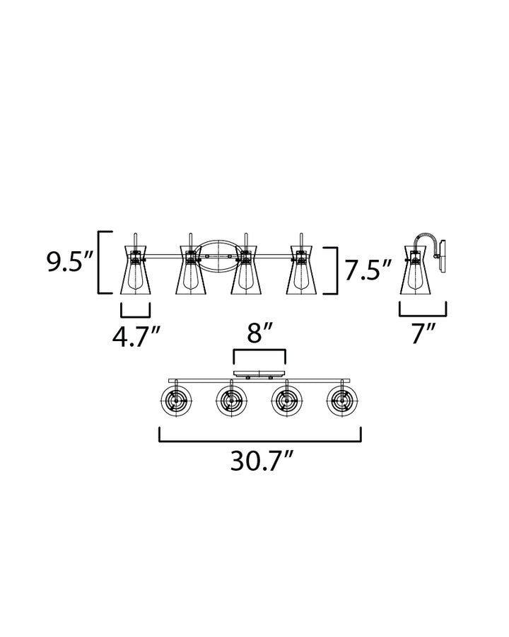 Ava Bath Vanity dimensions diagram
