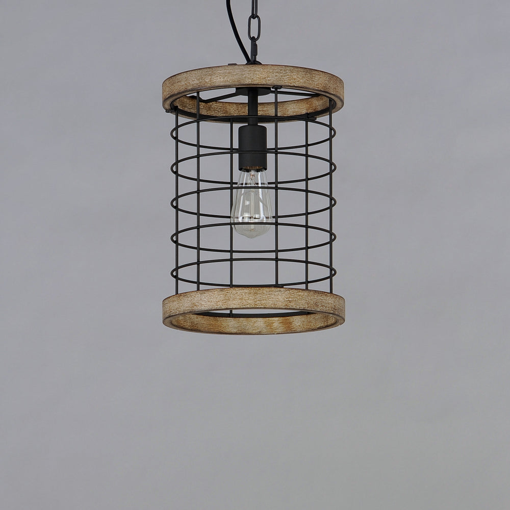 Homestead 10" Single Pendant Driftwood / Black alternate view