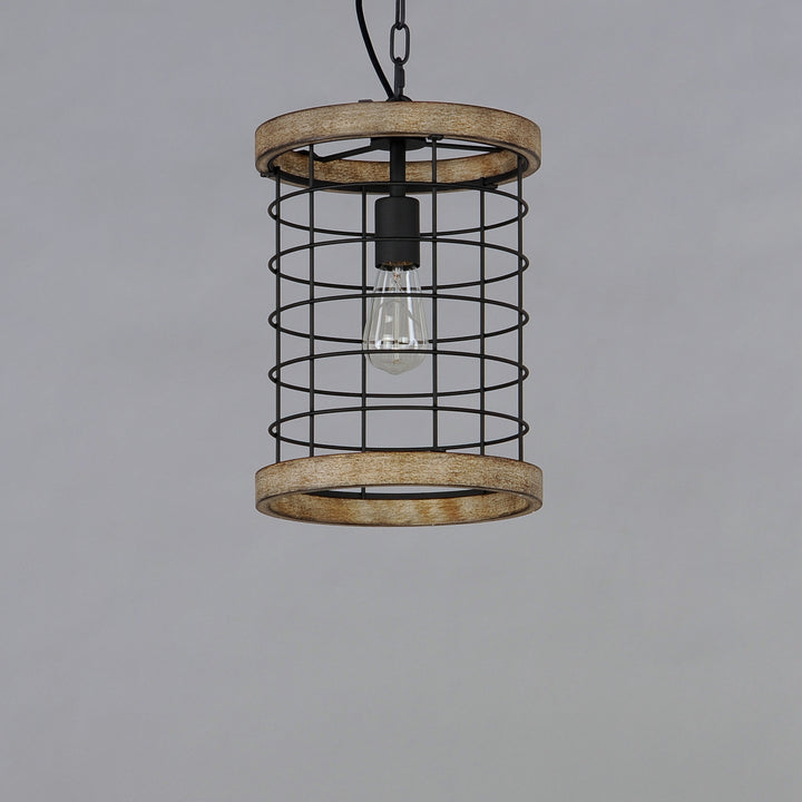 Homestead 10" Single Pendant Driftwood / Black alternate view