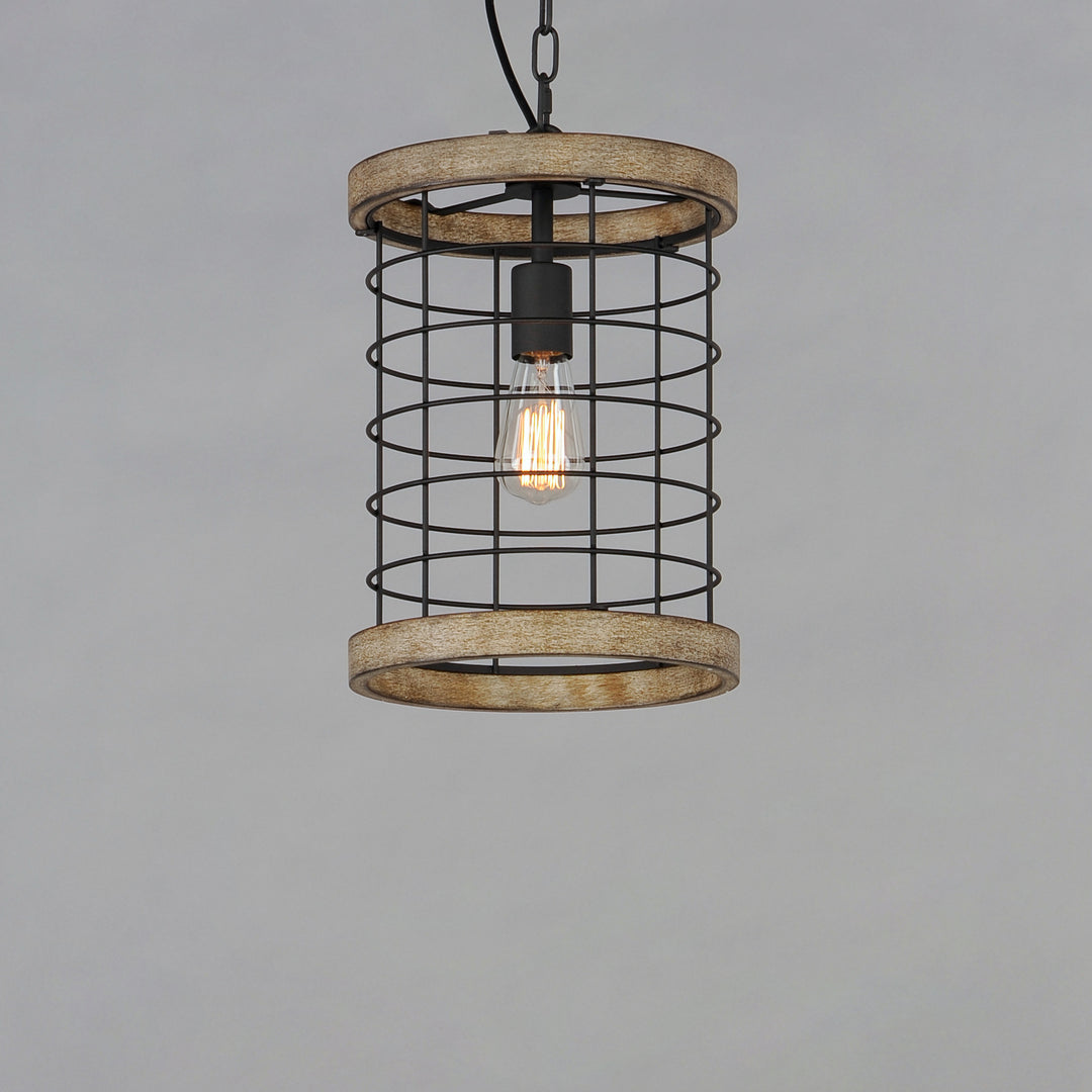 Homestead 10" Single Pendant Driftwood / Black alternate view