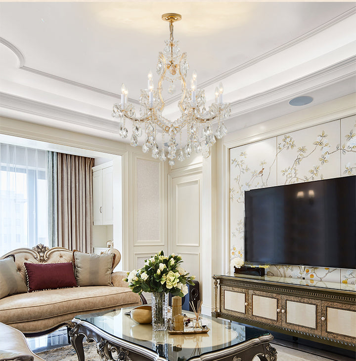 Gold Crystal Chandelier (BET26) by Bethel - view 4