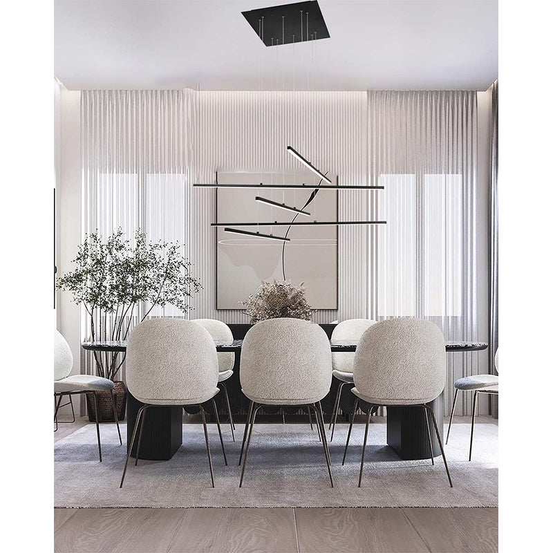 Frame LED Ceiling Fixture with Hanging Stick Pendants &amp;
