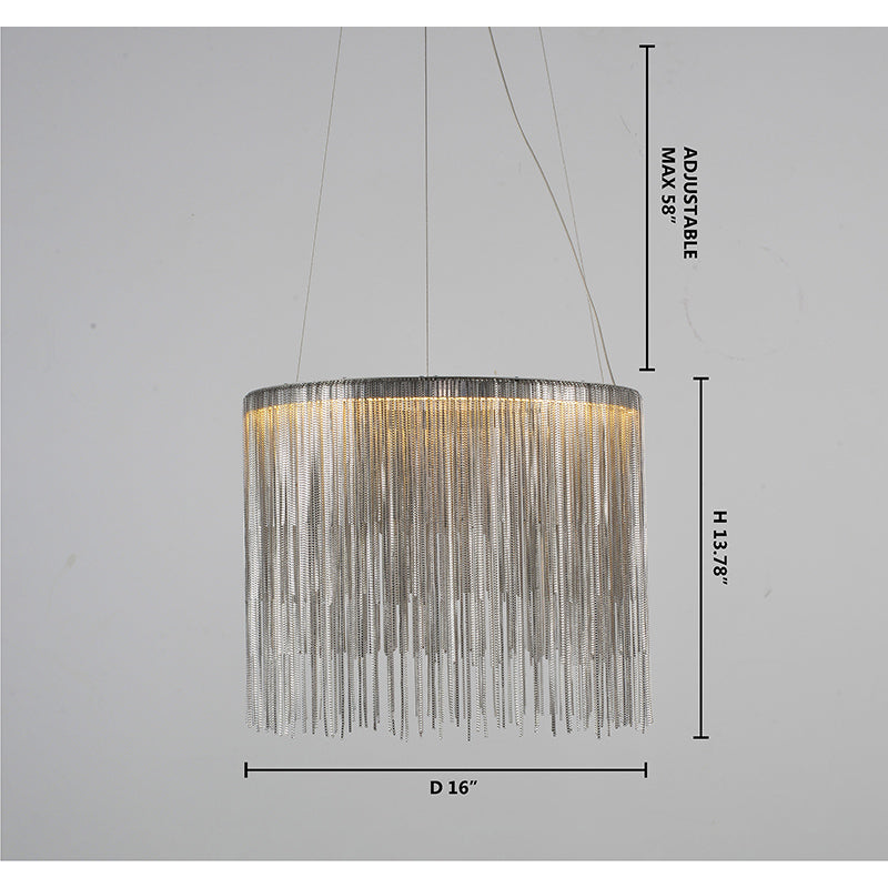 Chrome Chandelier by Bethel - view 3