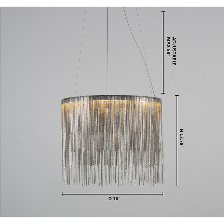 Chrome Chandelier by Bethel - view 3
