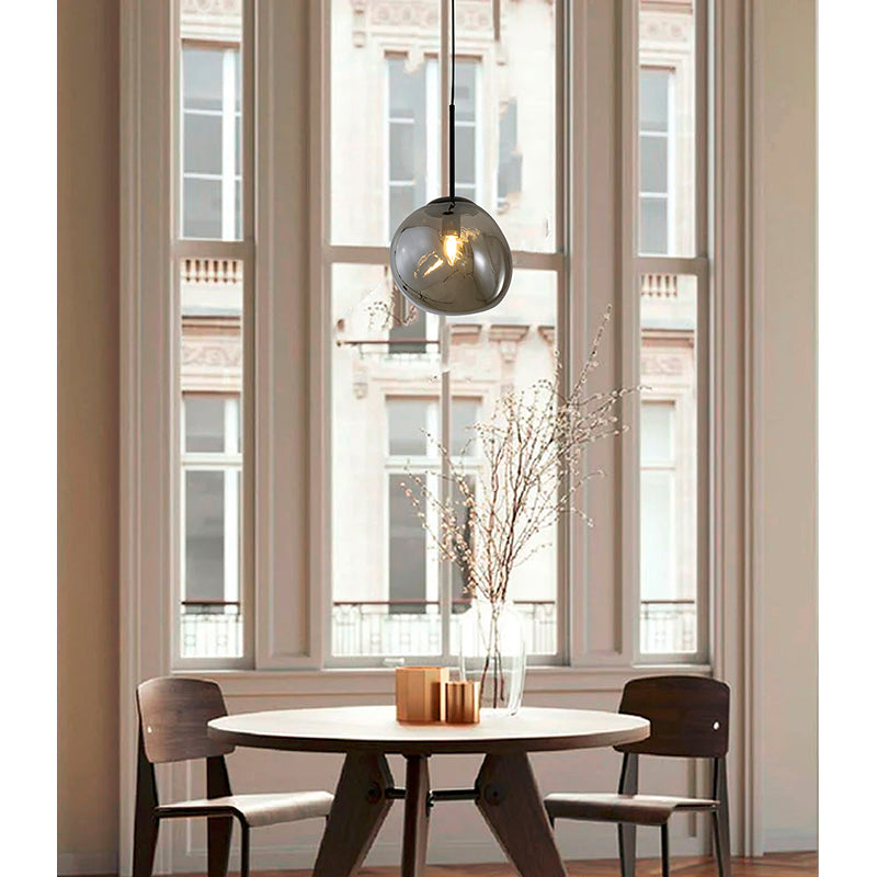 Satin Black Glass Pendant (KAC15) by Bethel - view 3