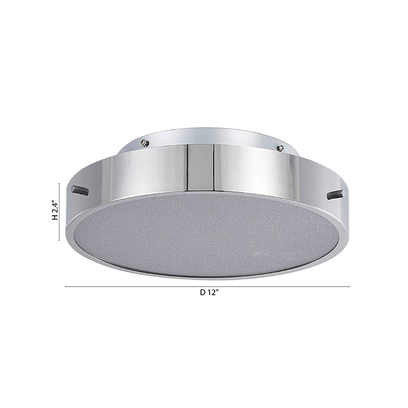 Frame LED Flush Mount with Clear Acrylic Beaded Diffuser by Bethel - view 12