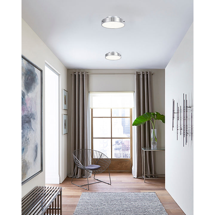 Frame LED Flush Mount with Clear Acrylic Beaded Diffuser by Bethel - view 13