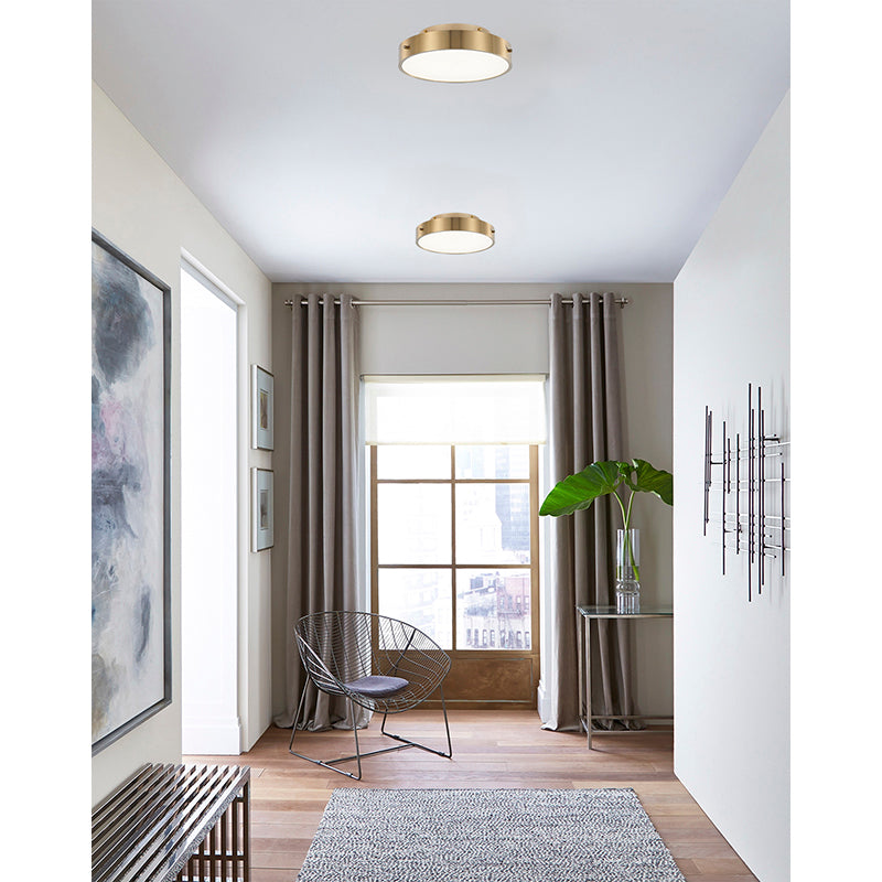 Frame LED Flush Mount with Clear Acrylic Beaded Diffuser by Bethel - view 3