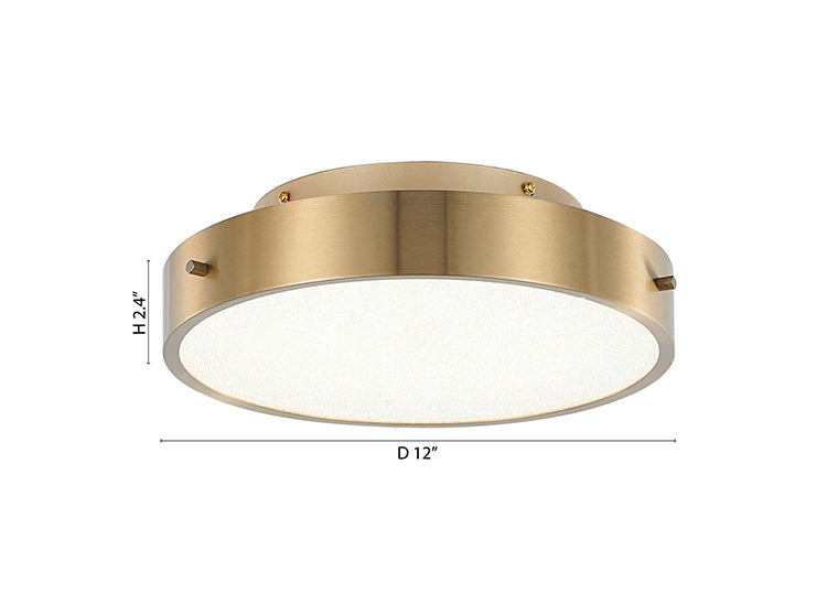 Frame LED Flush Mount with Clear Acrylic Beaded Diffuser by Bethel - view 4