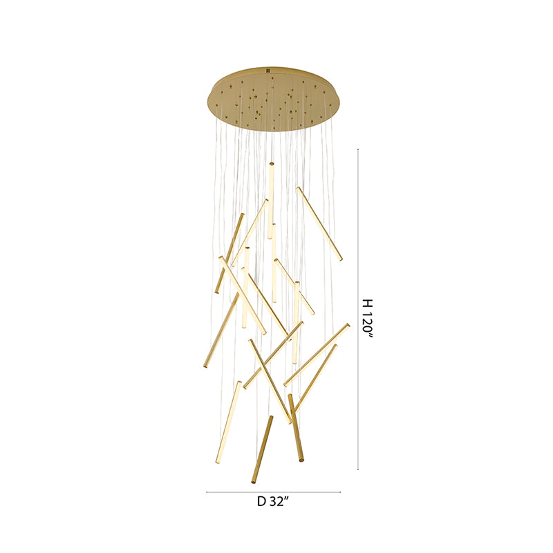 Brass Chandelier (LTY01) by Bethel - view 7