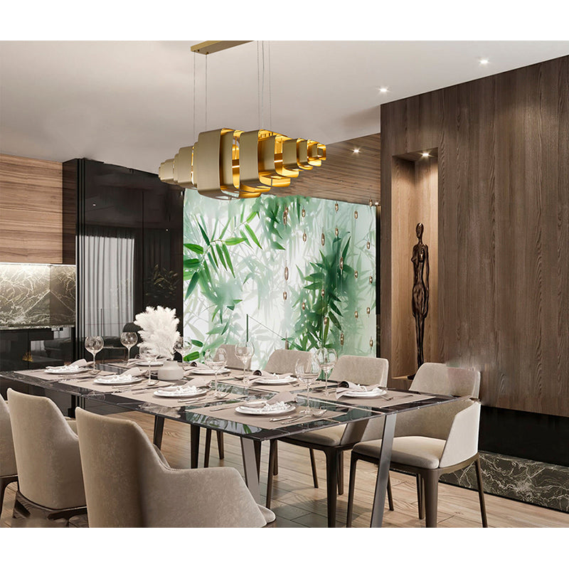 Satin Brass Chandelier (MU140) by Bethel - view 7
