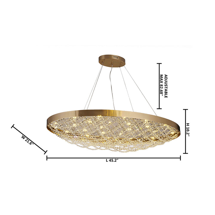 Crystal Chandelier (ZL27) by Bethel - view 9