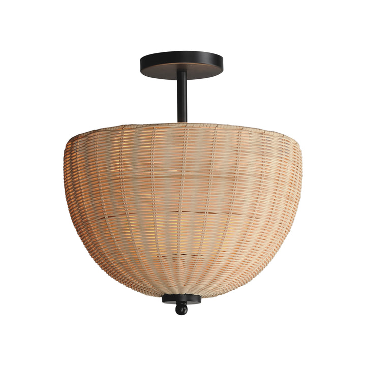 Maldives 2-Light Semi Flush/Pendant NABK