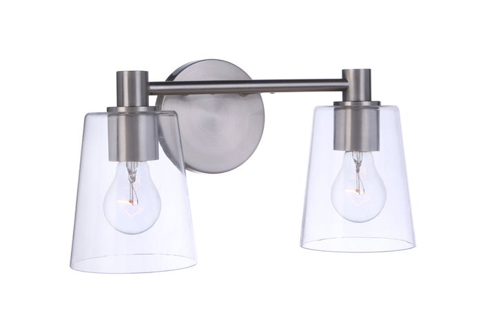 Emilio Vanity Light in Brushed Polished Nickel by Craftmade