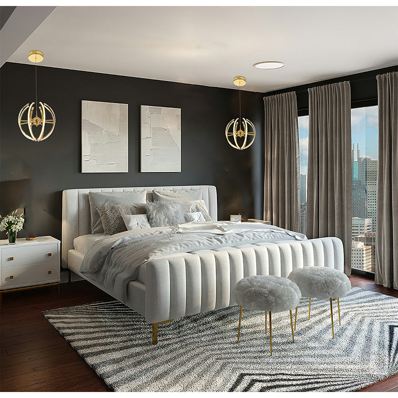 Aluminium Frame LED Chandelier with Acrylic Diffusers by Bethel - view 7