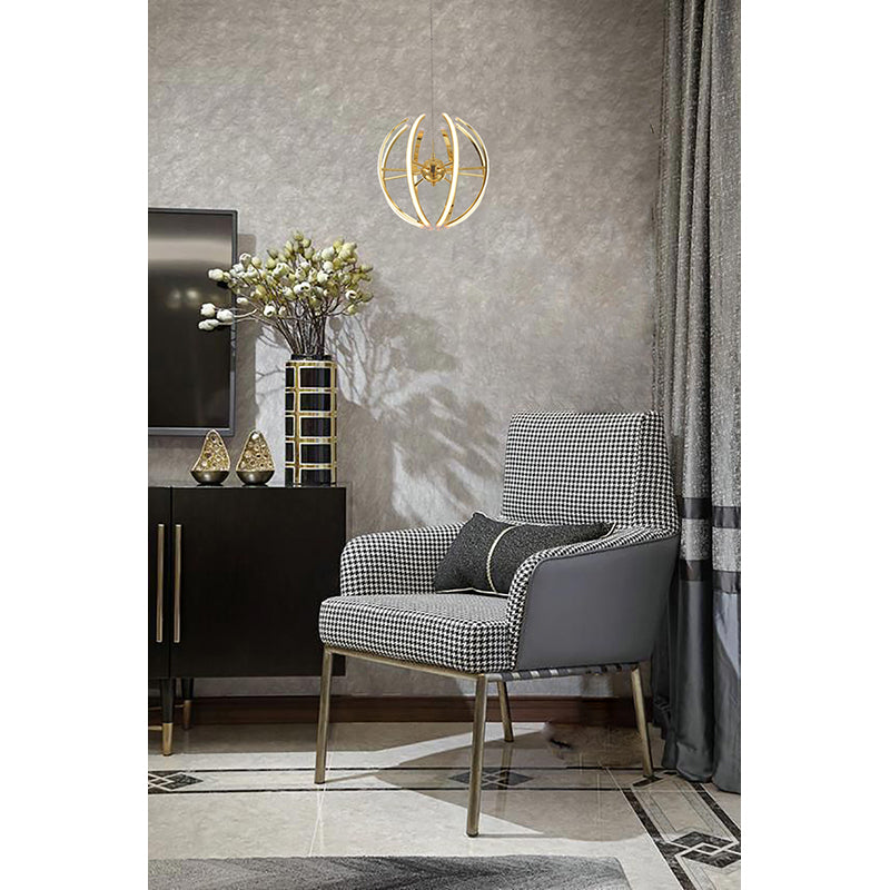 Aluminium Frame LED Chandelier with Acrylic Diffusers by Bethel - view 8