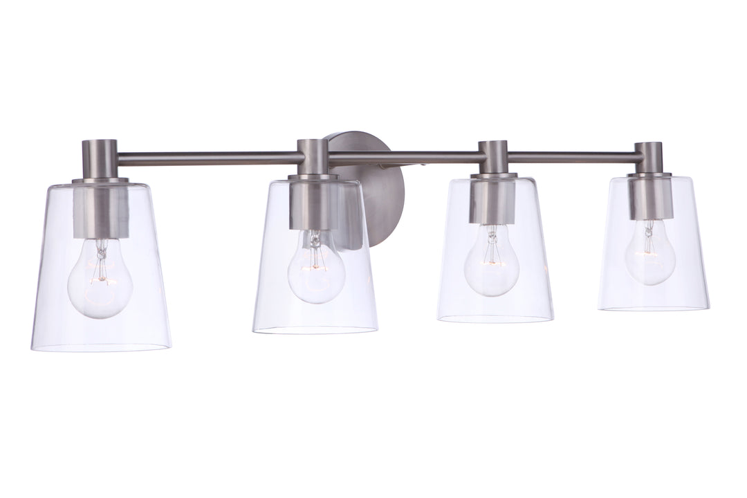 Emilio Vanity Light in Brushed Polished Nickel by Craftmade