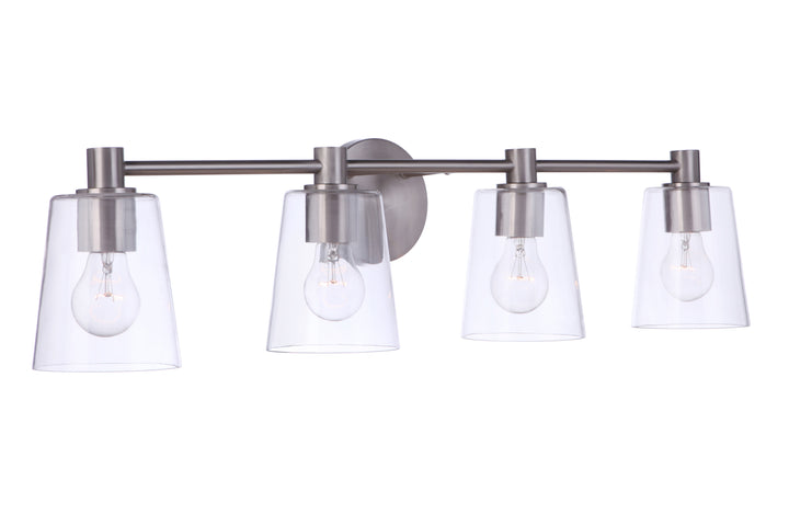 Emilio Vanity Light in Brushed Polished Nickel by Craftmade