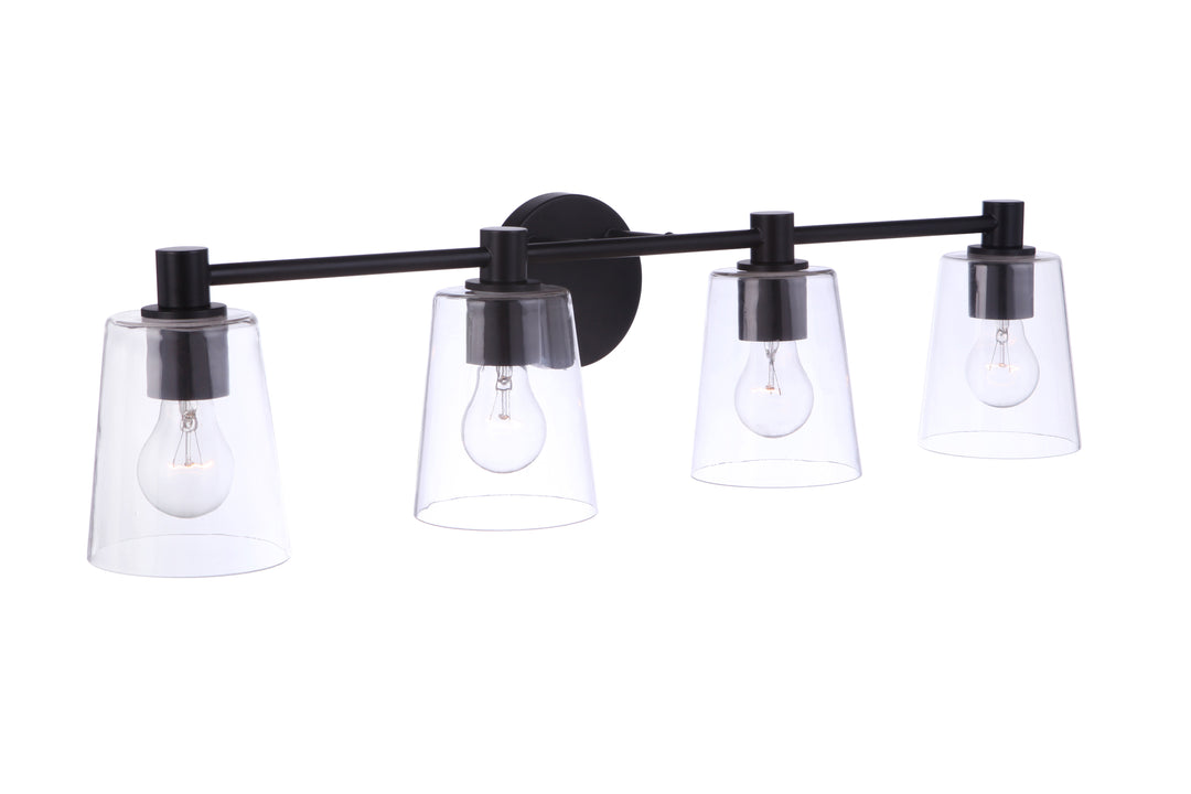 Emilio Vanity Light in Flat Black by Craftmade